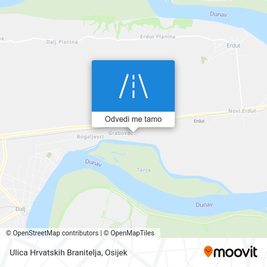 Karta Ulica Hrvatskih Branitelja
