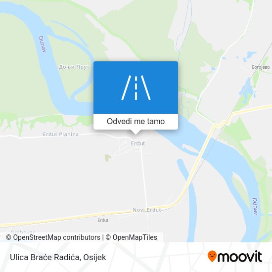 Karta Ulica Braće Radića