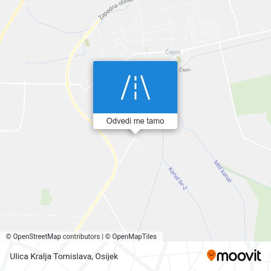 Karta Ulica Kralja Tomislava