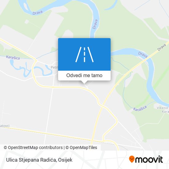 Karta Ulica Stjepana Radića
