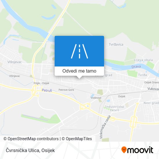 Karta Čvrsnička Ulica