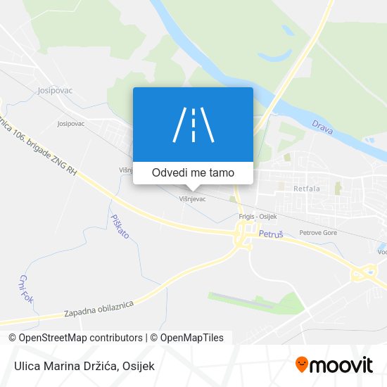 Karta Ulica Marina Držića