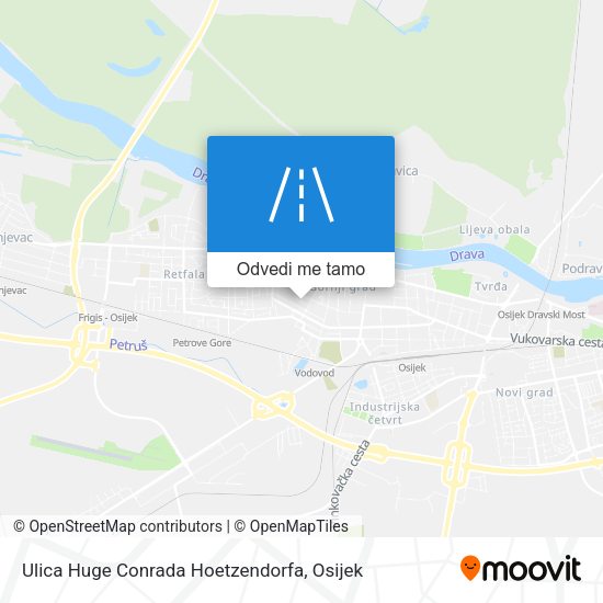 Karta Ulica Huge Conrada Hoetzendorfa