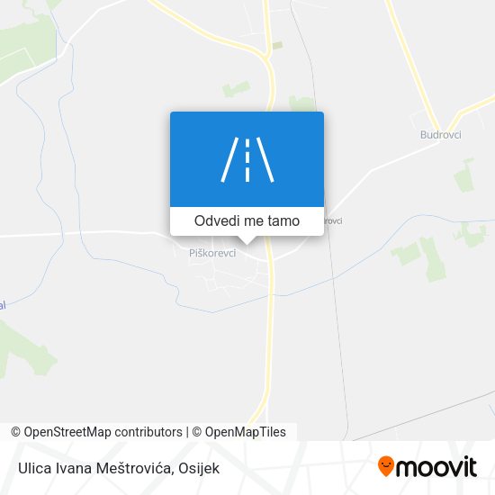 Karta Ulica Ivana Meštrovića