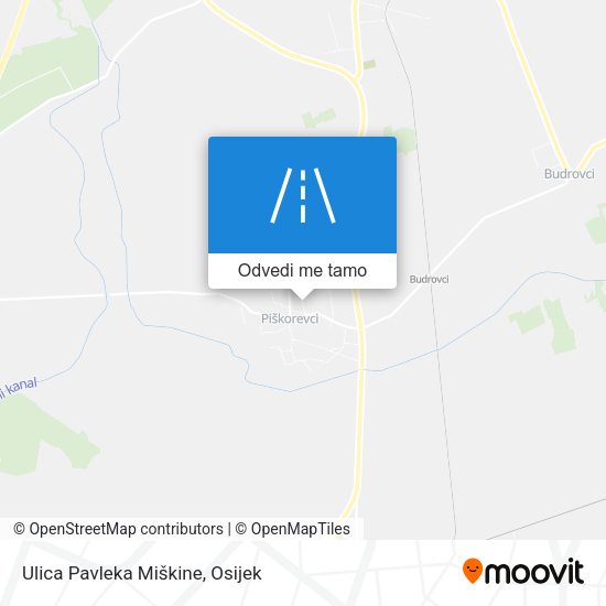 Karta Ulica Pavleka Miškine