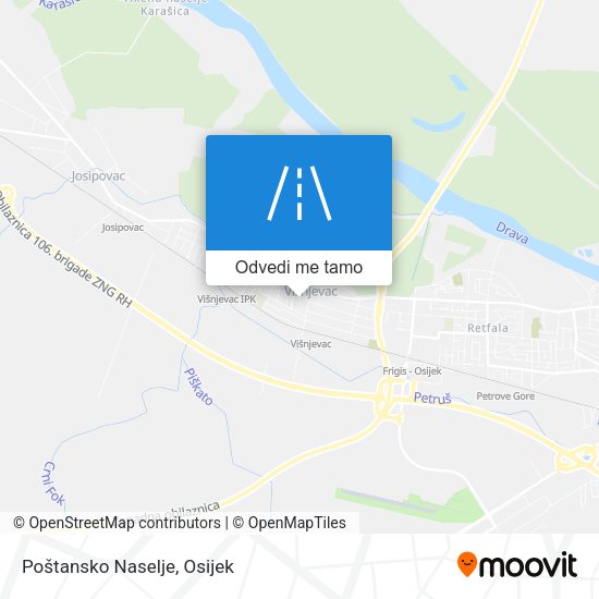 Karta Poštansko Naselje
