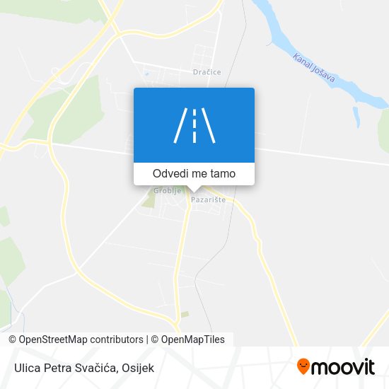Karta Ulica Petra Svačića