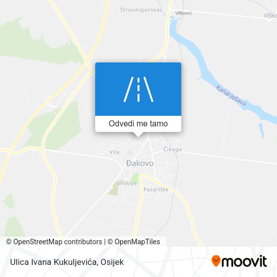 Karta Ulica Ivana Kukuljevića