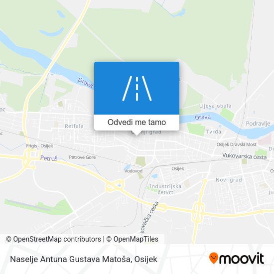 Karta Naselje Antuna Gustava Matoša