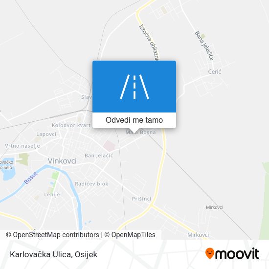 Karta Karlovačka Ulica