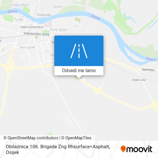 Karta Obilaznica 106. Brigade Zng Rhsurface=Asphalt