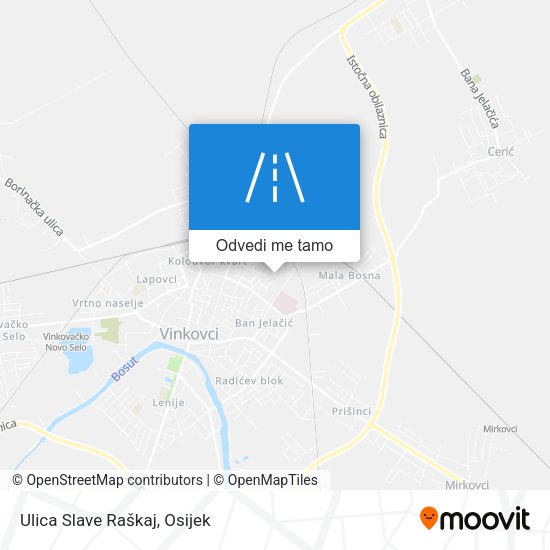 Karta Ulica Slave Raškaj