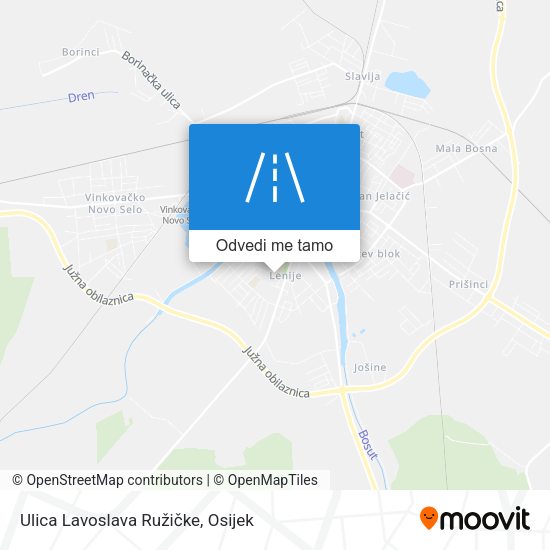 Karta Ulica Lavoslava Ružičke