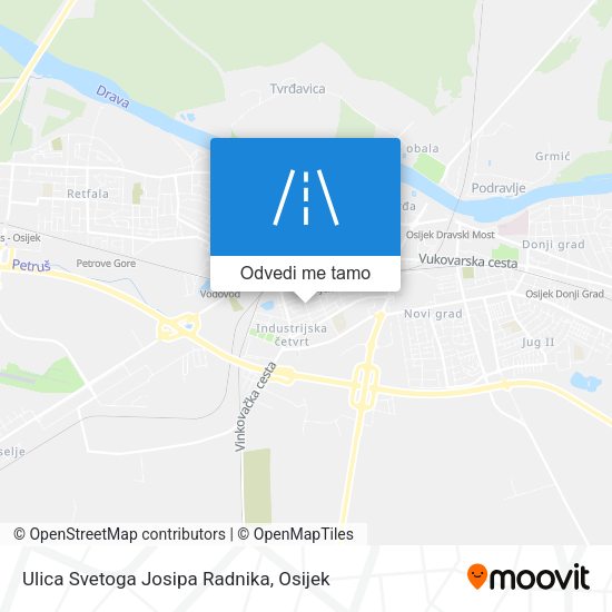 Karta Ulica Svetoga Josipa Radnika