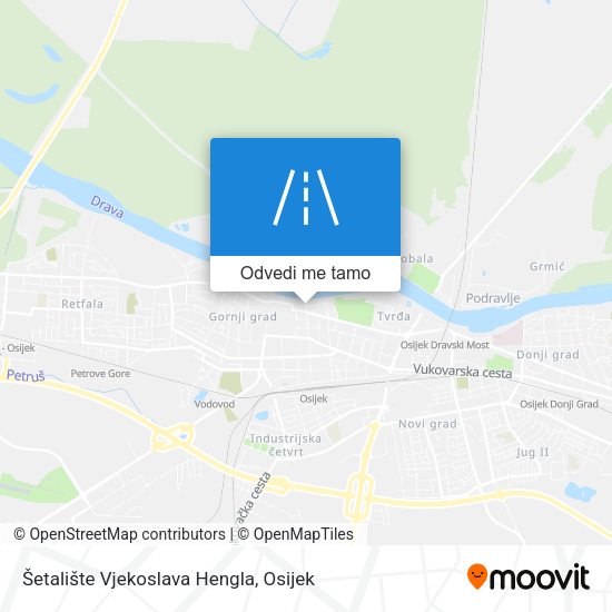 Karta Šetalište Vjekoslava Hengla