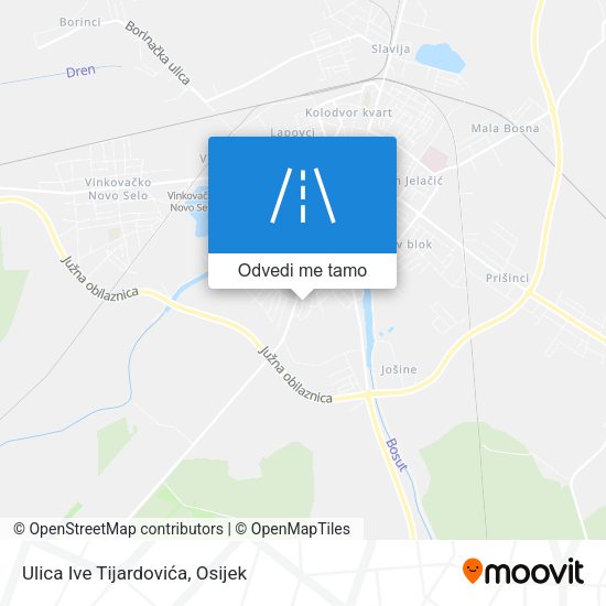 Karta Ulica Ive Tijardovića