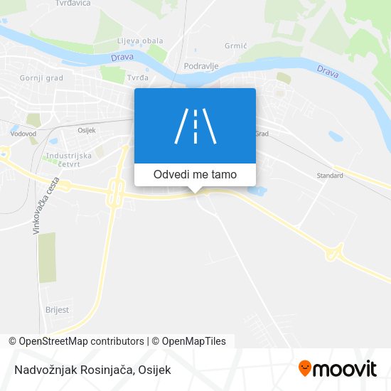Karta Nadvožnjak Rosinjača