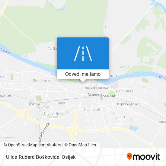 Karta Ulica Rudera Boškoviča