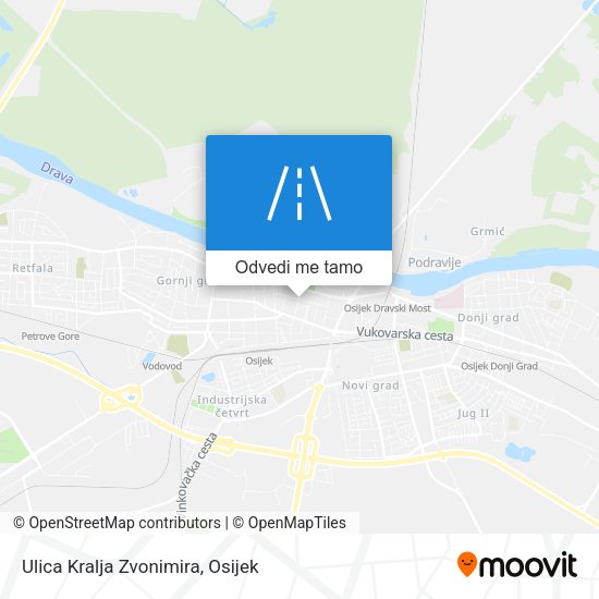 Karta Ulica Kralja Zvonimira
