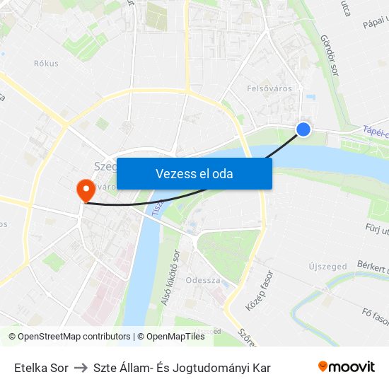 Etelka Sor to Szte Állam- És Jogtudományi Kar map