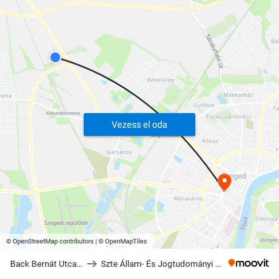 Back Bernát Utca 2. to Szte Állam- És Jogtudományi Kar map