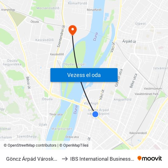 Göncz Árpád Városközpont to IBS International Business School map