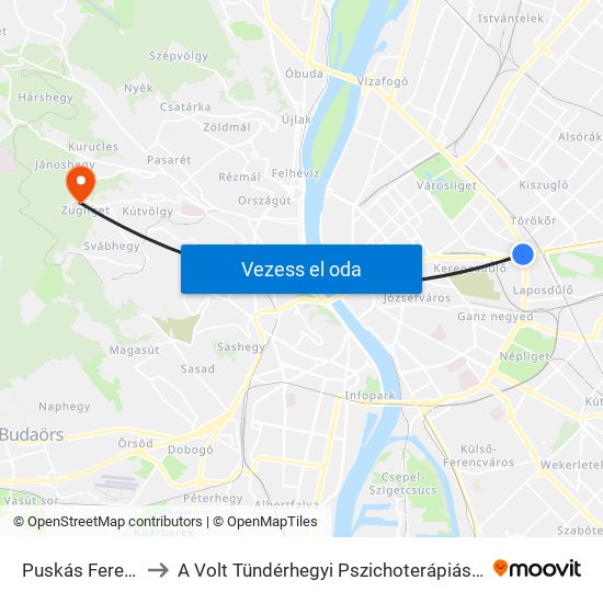 Puskás Ferenc Stadion M to A Volt Tündérhegyi Pszichoterápiás Osztály És Ambulancia Épülete map