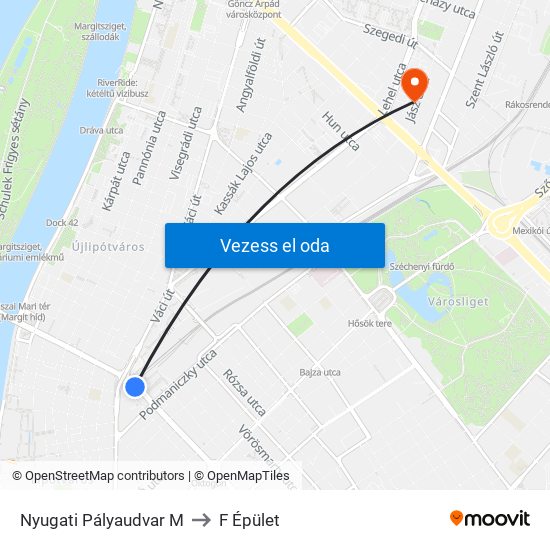 Nyugati Pályaudvar M to F Épület map