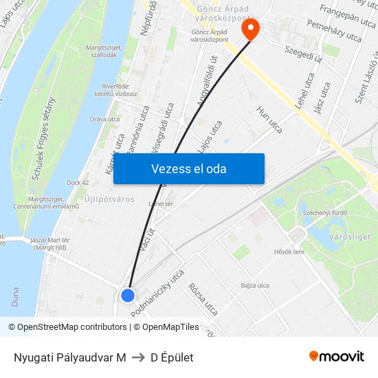 Nyugati Pályaudvar M to D Épület map