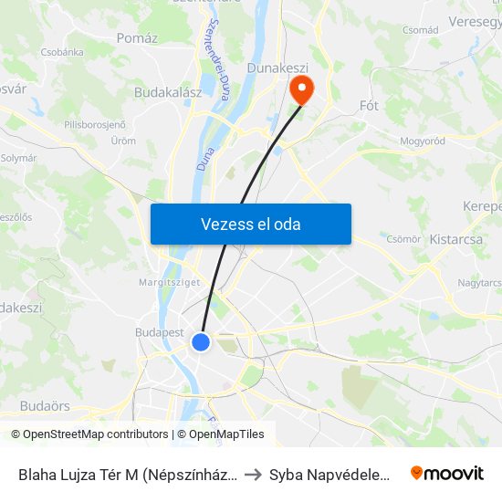 Blaha Lujza Tér M (Népszínház Utca) to Syba Napvédelem Kft. map