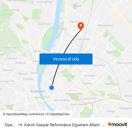 Opera M to Károli Gáspár Református Egyetem Állam- És Jogtudományi Kar map