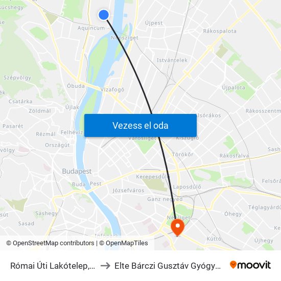 Római Úti Lakótelep, Varsa Utca to Elte Bárczi Gusztáv Gyógypedagógiai Kar map