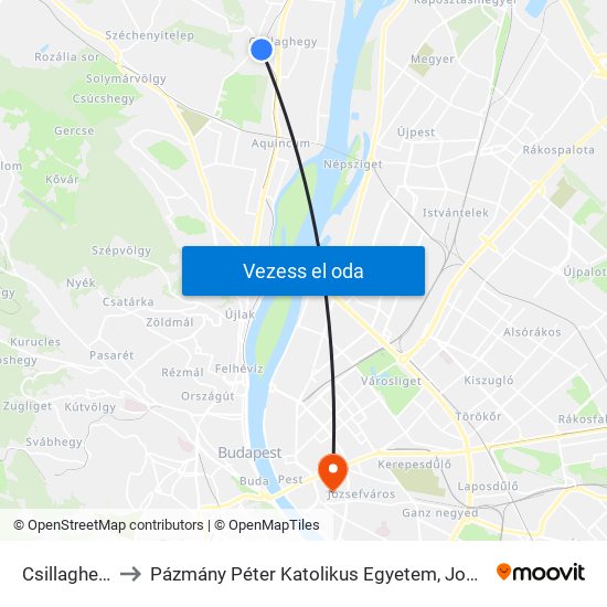 Csillaghegy H [1] to Pázmány Péter Katolikus Egyetem, Jog- És Államtudományi Kar map