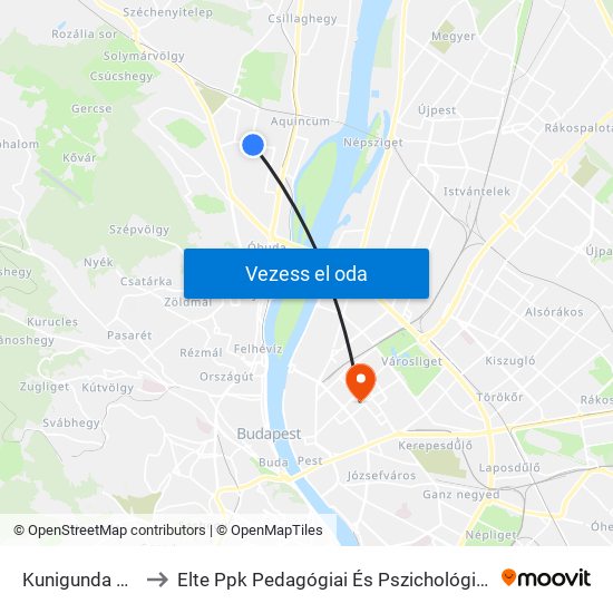 Kunigunda Útja to Elte Ppk Pedagógiai És Pszichológiai Kar map