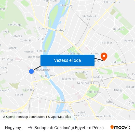 Nagyenyed Utca to Budapesti Gazdasági Egyetem Pénzügyi És Számviteli Kar map