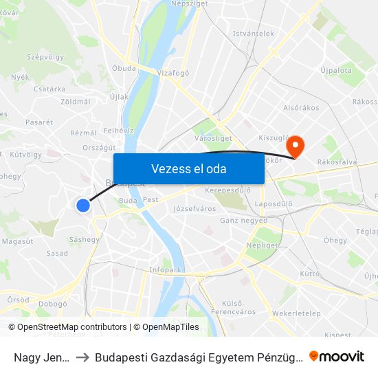 Nagy Jenő Utca to Budapesti Gazdasági Egyetem Pénzügyi És Számviteli Kar map