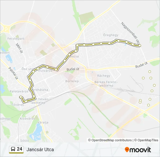 24 Bus Line Map