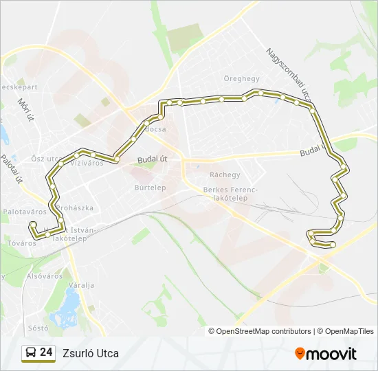 24 Bus Line Map