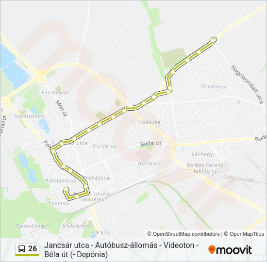 26 Bus Line Map