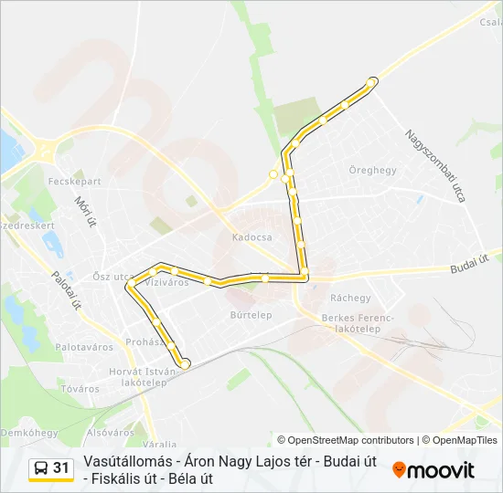 31 Bus Line Map