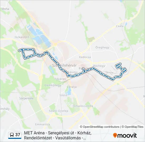 37 Bus Line Map