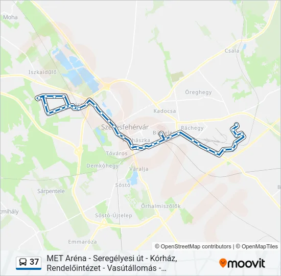 37 Bus Line Map