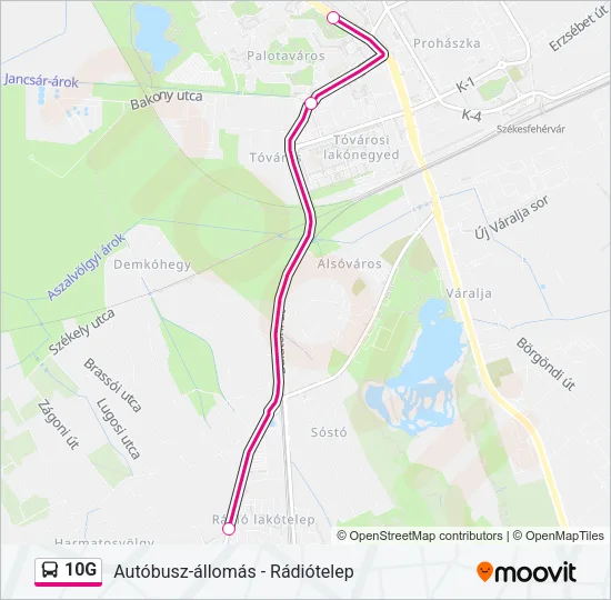 10G Bus Line Map