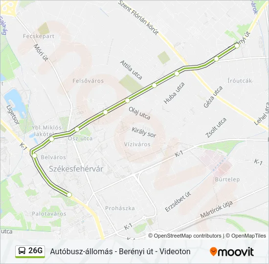 26G Bus Line Map
