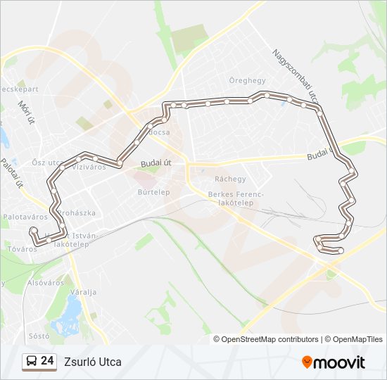 24  Vonal Térkép