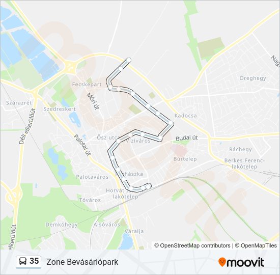 35  Vonal Térkép