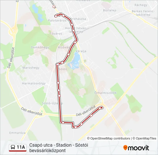 11A  Line Map