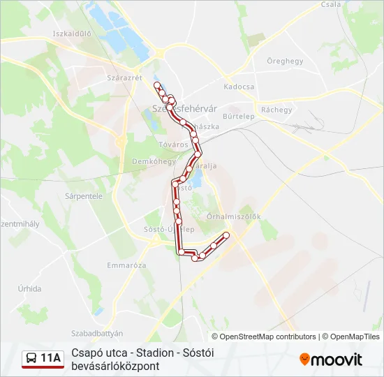 11A  Line Map