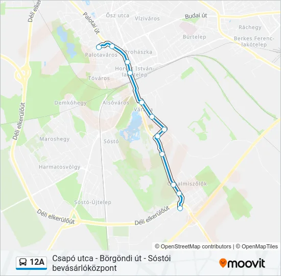 12A  Line Map