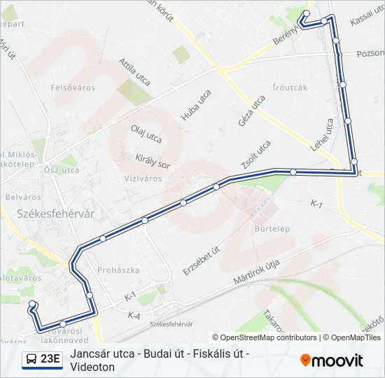 23E  Line Map
